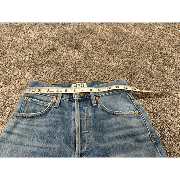 AGOLDE Quinn High Rise Mini Skirt Denim Size 23 EUC - Picture 3 of 6